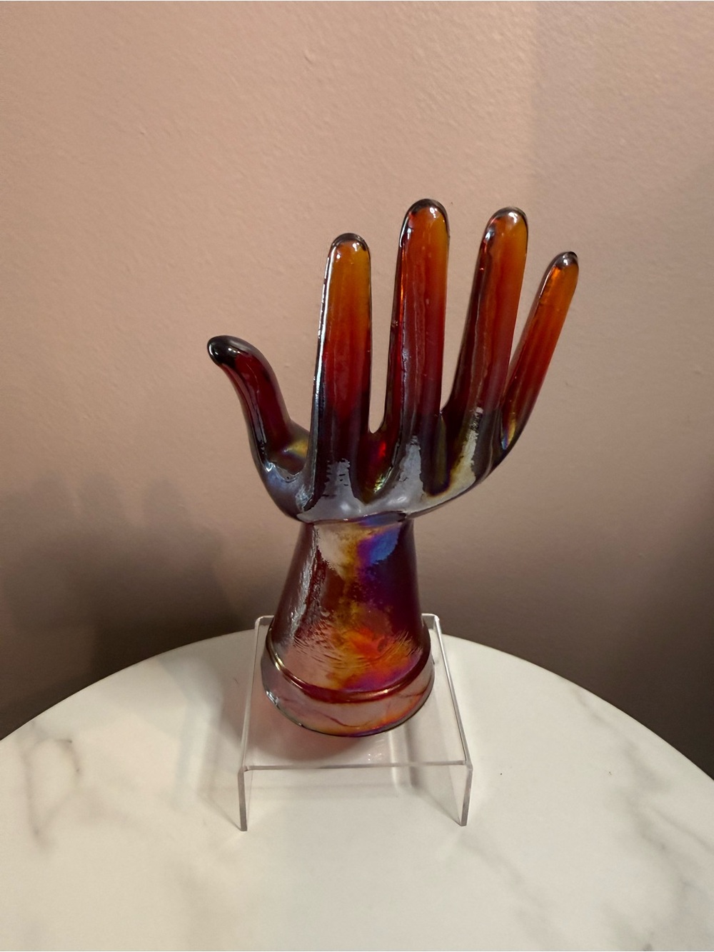 Iridescent Hand Sculptural Accent - Multicolor Home Art - Picture 2 of 4